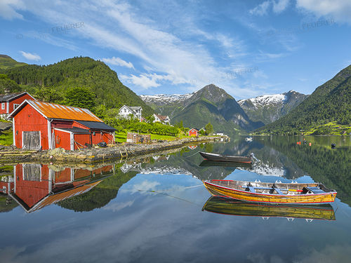 Idylle am Fjord